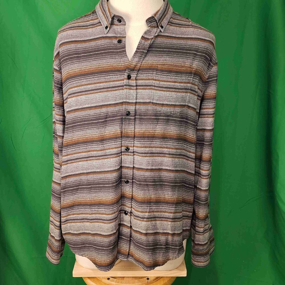 Rails Mens Found Canteen Merid Runson Striped Long Sleeve‎ Button Down Shirt XL